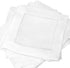 CleverDelights 6" White Cotton Hemstitch Cocktail Napkins - 12 Pack - 100% Cotton...