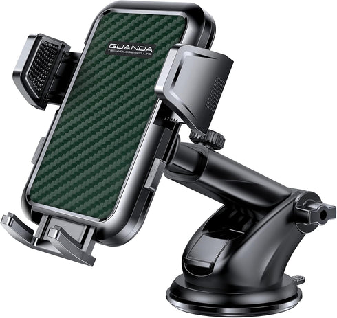 Suction Cup Car Phone Mount for Windshield/Dashboard, Hand Free Mobile Phone Holder for Car, Universal Cell Phone Holder Stand for iPhone 15 14 13...