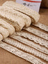 0.78 inches by 30 yards Beige Cotton Ribbon Lace Trim for Sewing and Gift Wrapping 6 Rolls by Alice Crafts | 6 Rolls x 5 yards each, Set of 6 Asso...