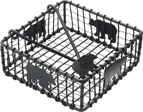 Park Designs Lodge Black Bear Wire Beverage Napkin Holder...