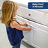 6-Pack Sliding Cabinet Locks - Reusable U-Shaped Child Cabinet Locks for Baby Proofing Cabinets, Drawers, Cupboards & More - No Tools, No Drilling...