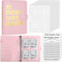 100 Envelopes Money Saving Challenge Binder, Easy and Fun Way to Save $5,050, A5 Budget Book with Cash Envelopes Kit,Pink,Gold...