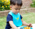 2-Pack Waterproof Silicone Baby Bib Lightweight Comfortable Easy-Wipe Clean (Green/Blue, Large)...