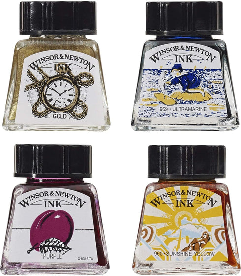 Winsor & Newton, Gold Drawing Ink, 14ml Bottle...