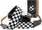 Padwa Lifestyle Black and White Plaid Camera Strap - 2" Wide Double Layer Cowhide Head,Cotton Camera Shoulder Straps,Grid Pattern Adjustable Camer...