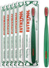 Euthymol Toothbrush (Regular, 6 Count) - Standard-Sized, Curved Soft Bristles for Sensitive Teeth, Gums. Effective, Gentle Cleaning for Entire Fam...