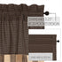 VHC Brands Kettle Grove Window Curtain, Valance Block Border, Black, 16x72...