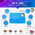 Small Size Dog Slow Feeder Mat, Lick Mat - All in One Slow Feeding Food Bowl, Anxiety Relief, Spillproof, Wet Food, Puzzle mat, Non Toxic Silicone...
