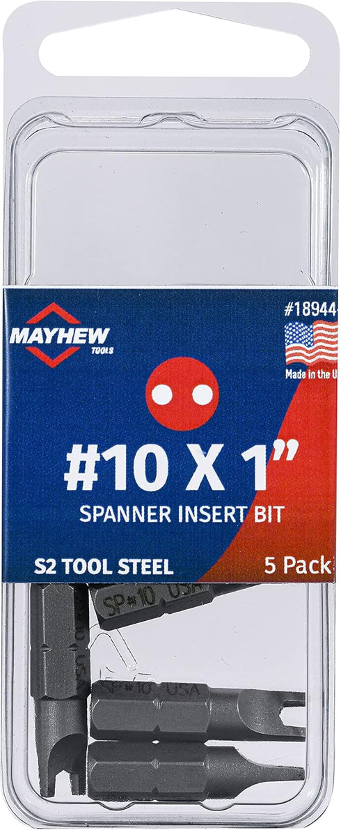Mayhew Tools 19613-4 Square Recess Power Bit, NO. 3 x 2.75", 4-Pack...