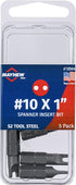 Mayhew Tools 19613-4 Square Recess Power Bit, NO. 3 x 2.75", 4-Pack...