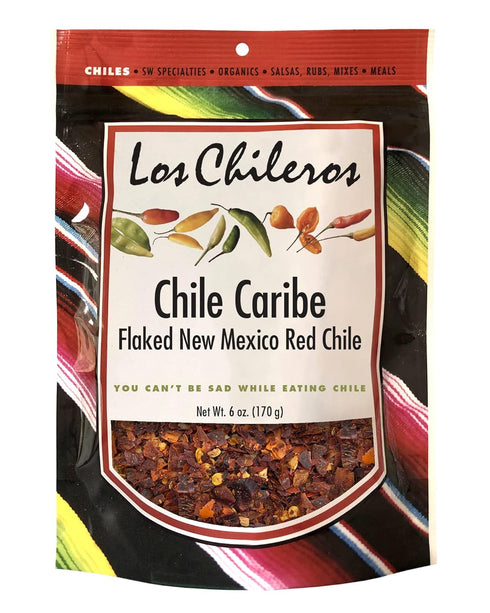 Los Chileros New Mexico Crushed Chile Caribe, Red, 6 Ounce...