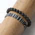 LUBINGSHINE 2pcs Boho Surfer Bracelet Set Women & Men - Handmade Summer Beach Bracelets - Adjustable & 100% Waterproof - Festival Accessories - Be...