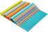 SHACOS Placemats Set of 4 Colorful Woven Vinyl Place Mats for Dining Table Reversible PVC Heat Resistant Table Mats (4, Multicolor)...