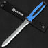 Stainless Steel Garden Knife with 11" Blade with New Handle, Double Side Utility Sod Cutter Lawn Repair Garden Knife with Nylon Sheath (BLUE)...