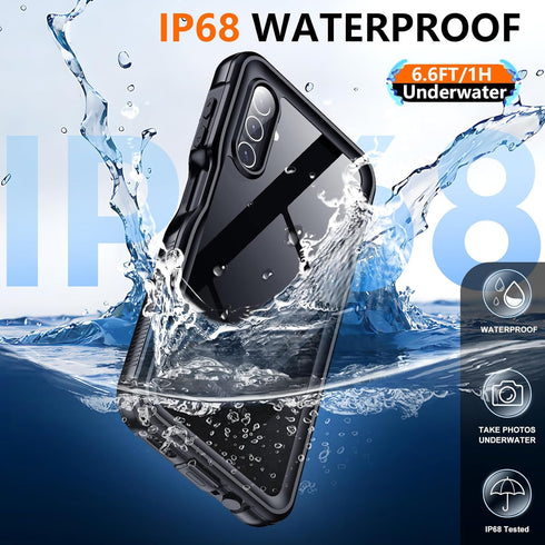 SPIDERCASE for Samsung Galaxy A13 5G Case Waterproof, Full Heavy Duty Protection, Built-in Screen & Camera Protector, Military Shockproof, Dustpro...