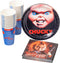 Silver Buffalo Chucky's Face Party Supplies Set, Party Pack Paper Plates Cups Napkins, 60-Pieces...