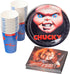 Silver Buffalo Chucky's Face Party Supplies Set, Party Pack Paper Plates Cups Napkins, 60-Pieces...
