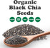 Food to Live - Organic Black Chia Seeds, 8 Ounces Non-GMO, Whole, Sproutable, Vegan, Kosher, Keto, Sirtfood, Bulk. Rich in Essential Fatty Acids, ...