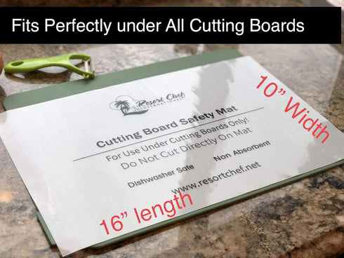 Non-Slip Safety Mat for Under Kitchen Cutting Boards - Hygienic Non-Absorbent and Dishwasher Safe...