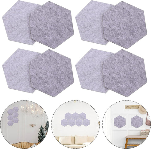MAGICLULU 12 Pcs Felt Backdrop Wall Sticker White Pegboard Pink Frame Office Bulletin Board Notice Boards for Office Bulletin Board Paper Black Bu...