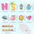 67 Pcs Spring Bulletin Board Decorations Set,Flower Paper Cutouts Classroom Decor with Glue Points Seasonal Class Decor for Office School Kinderga...