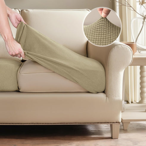 SUBRTEX Couch Slipcover RV Seater Slip Loveseat Stretch Durable Sofa Cushion Cover Spandex Elastic Furniture Protector for Settee Seat for Replace...