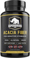 Fast Acting, Organic Acacia Senegal Fiber Capsules 300pk. Natural Soluble Fiber Supplement Pill. Vegan Prebiotic Capsules....