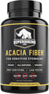 Fast Acting, Organic Acacia Senegal Fiber Capsules 300pk. Natural Soluble Fiber Supplement Pill. Vegan Prebiotic Capsules....