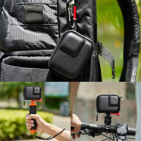 Mini Storage Bag Case for Insta360 Ace/Ace Pro Degree Action Camera, Bottom Opening Design Connectable to Selfie Stick Tripod?Small Carring Case A...