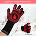 BBQ Fireproof Gloves, Grill Cut-Resistant Gloves 1472°F Heat Resistant Gloves, Non-Slip Silicone Oven Gloves, Kitchen Safe Cooking Gloves for Oven...