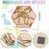 Maitys 4 Pcs Dinosaur Room Wall Decor for Boys 5.1'' x 5.9'' Wooden Dino Wall Art for Kids Baby Nursery Playroom Bedroom Classroom Decorations...