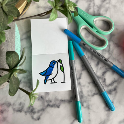 A Brighter Year - Pocket Size Tiny Eats & Treats,Little Moments,Birds Bugs and Botany Mini Coloring Book. 3x3 inches On-The-Go Travel Size Colorin...