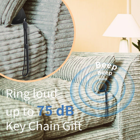 Key Finder Bluetooth Item Tracker Work with Apple Find My IP67 Waterproof, Privacy Protection, Lost Mode, Anti Lost Notification, Item Locator for...