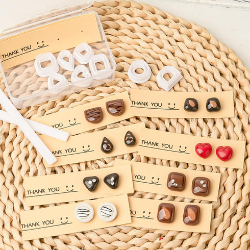 Basic Polymer Clay Cutters Polymer Clay Tools DIY Earrings Jewelry Making Tools 8 Shapes Classics Clay Earrings Cutters Clay Cutters for Polymer C...