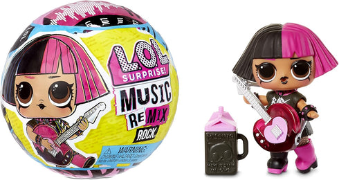 L.O.L. Surprise! Remix Rock Dolls Lil Sisters with 7 Surprises Including Instrument - Collectible Toy Gift for Kids, Girls and Boys Ages 4 5 6 7+ ...
