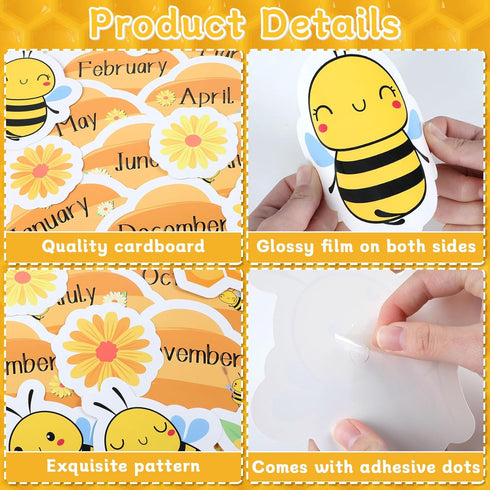 Bee Birthday Bulletin Board Happy Bee Day Bulletin Board Set Happy Birthday Classroom Supplies Honeycomb Bulletin Board Decoration Bee Cutouts Sun...