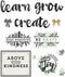 Carson Dellosa 34-Piece Modern Farmhouse Classroom Bulletin Board Set, Farmhouse Heart and Greenery Bulletin Board Cutouts with Inspirational Quot...