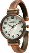 Geneva Metal Bangle Watch Classic Easy Read (Copper)...