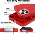 IceSword iPhone 12 Case and iPhone 12 Pro Case 6.1” (2020),Liquid Silicone Case Cover, Soft Microfiber Cloth, Matte Pure Red Cute Men Women Cool F...