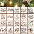 Christmas Stencils for Painting on Wood 6” Christmas Stencil Xmas Holiday Stencil Cardinal/Pet/Nativity Templates(Mix Stencil 20p/6in)...