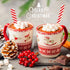 100 Pieces Wooden Spoons Disposable 5.5'' Christmas Disposable Wooden Spoon Pattern Wooden Spoons for Hot Chocolate Wooden Tasting Spoons for Cake...