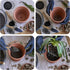 60 PCS Flower Pot Hole Mesh Pad 4 Inch Round Drainage Hole Screens Garden Plant Bonsai Pot Bottom Grid Mat Plastic Mesh Screen Breathable Gasket f...