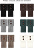 SATINIOR 6 Pairs Women Winter Boot Cuffs Socks Cable Knitted Cuffs Socks Short Knitted Leg Warmers Button Boot Toppers...