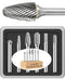 6 Pcs 1/4 Carbide Burr Set 1/4 Shank Die Grinder Bits Drill Bits Grinding Bits for Metal Rotary Tool Attachment Accessories Rasp Weld Wood Stone D...
