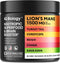 Kava Kava Root Cordyceps Lions Mane Reishi Mushroom Supplement - Nootropic Mushrooms Capsules with Kava Kava Extract, Mushroom Vitamins for Women,...