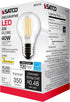 Satco 4-Watt LED E26 Light Bulb, 2700K, 15000 Hour Rating, Dimmable...