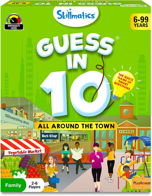 Skillmatics Card Game - Guess in 10 All Around The Town, Perfect for Boys, Girls, Kids, and Families Who Love Board Games, Travel Friendly, Gifts ...