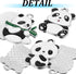 Hicarer 15 Pieces Panda Charm Metal Animal Pendant Panda Decorative Charm 30 x 20 mm Alloy Enamel Black and White Cute Beads for Jewelry Making, 3...