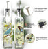 CEDAR HOME Olive Oil Bottle Set Glass Dispenser Vinegar Cruet 17oz. with Stainless Steel Leak Proof Pourer Spout for Cooking or Salad...