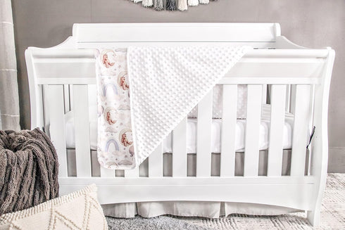 Top Tots Deluxe Minky Baby Blanket - Moon Bears, 40 x 29 Inch White...